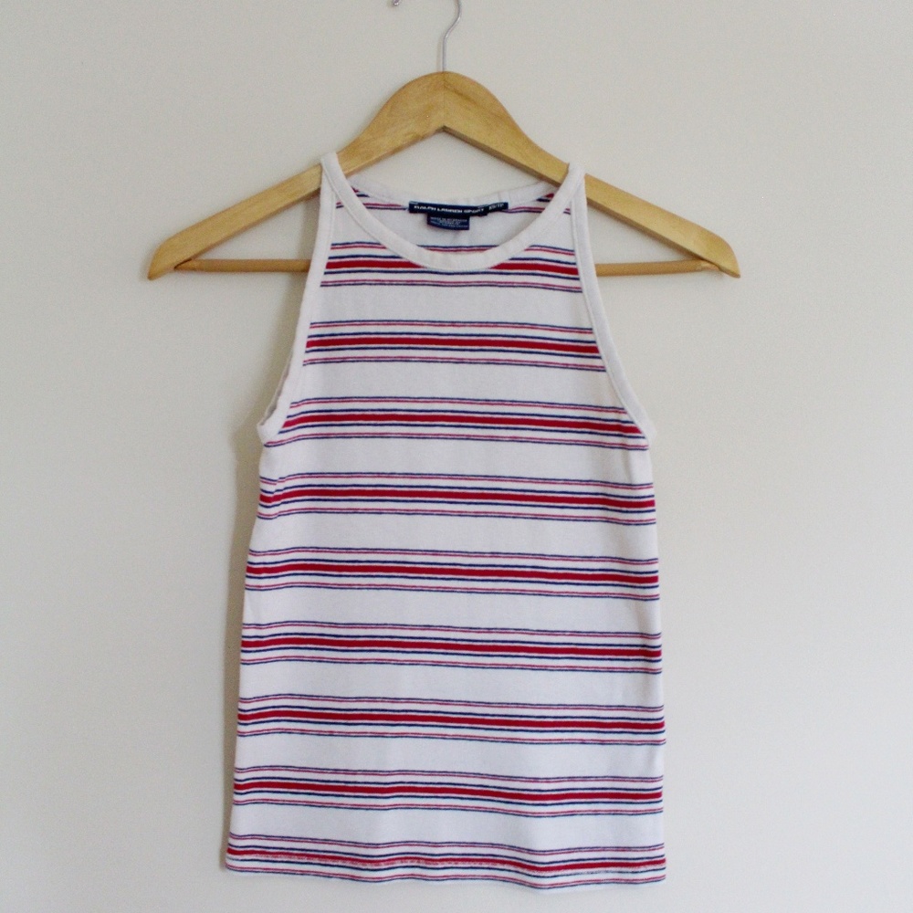 Ralph Lauren Sport Striped Bengal Halter Top